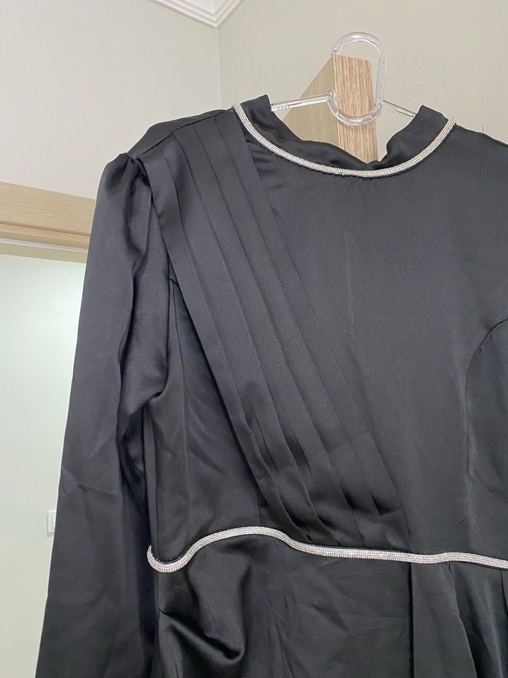 Siyah tesettür abiye - Görsel 3