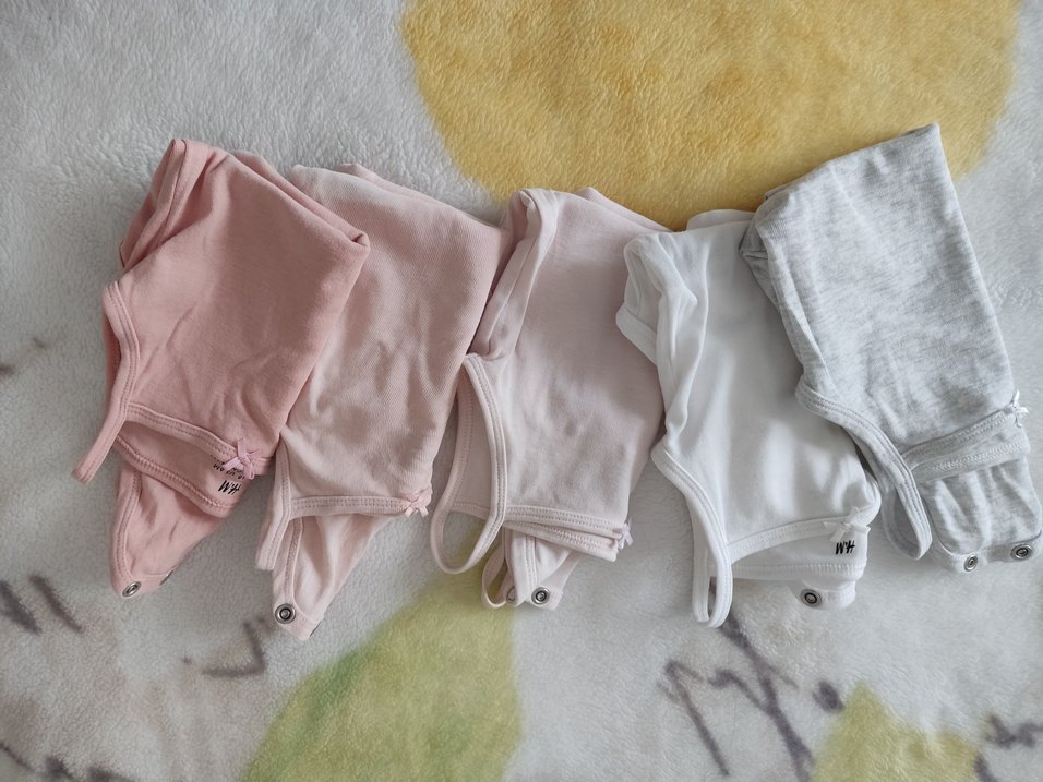 Hm Kız Bebek 5'li Pastel Renkli Askılı zıbın - Görsel 5