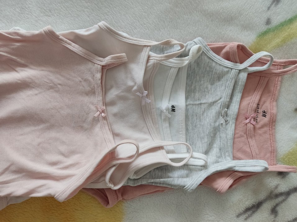 Hm Kız Bebek 5'li Pastel Renkli Askılı zıbın - Görsel 4