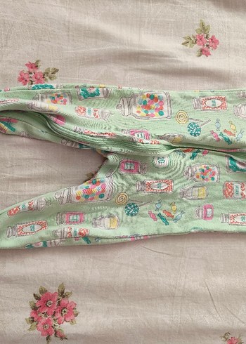 Carter's Fermuarlı Bebek Kız Tulum Pastel Desenli