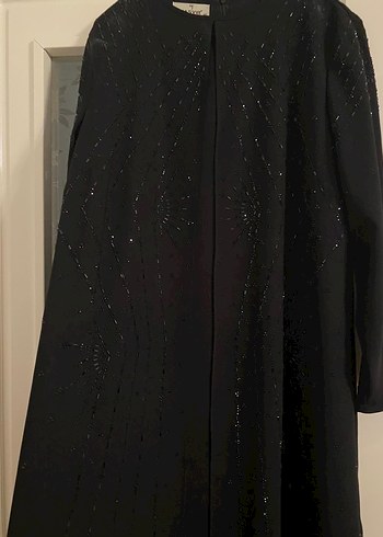 Siyah taş işlemeli abiye - Görsel 2
