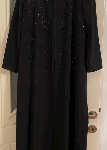 Siyah taş işlemeli abiye - Görsel 12