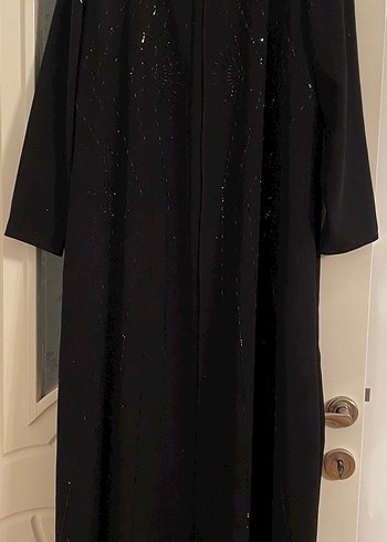 Siyah taş işlemeli abiye - Görsel 8