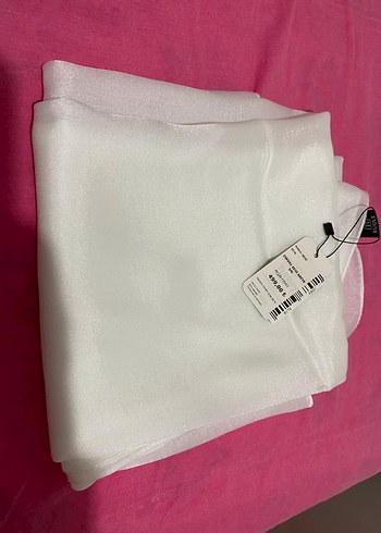 Beyaz Uzun Kollu  Uzun Elbise - Görsel 9