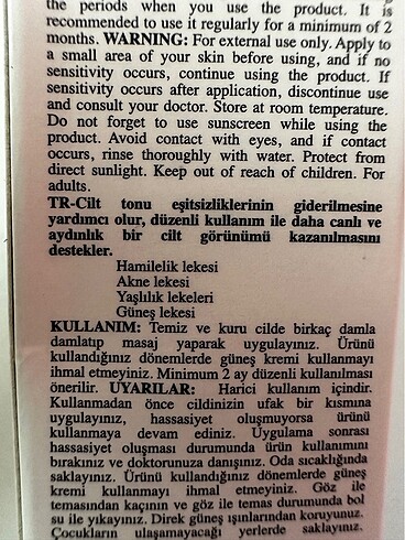 New Well Cilt aydınlatıcı serum