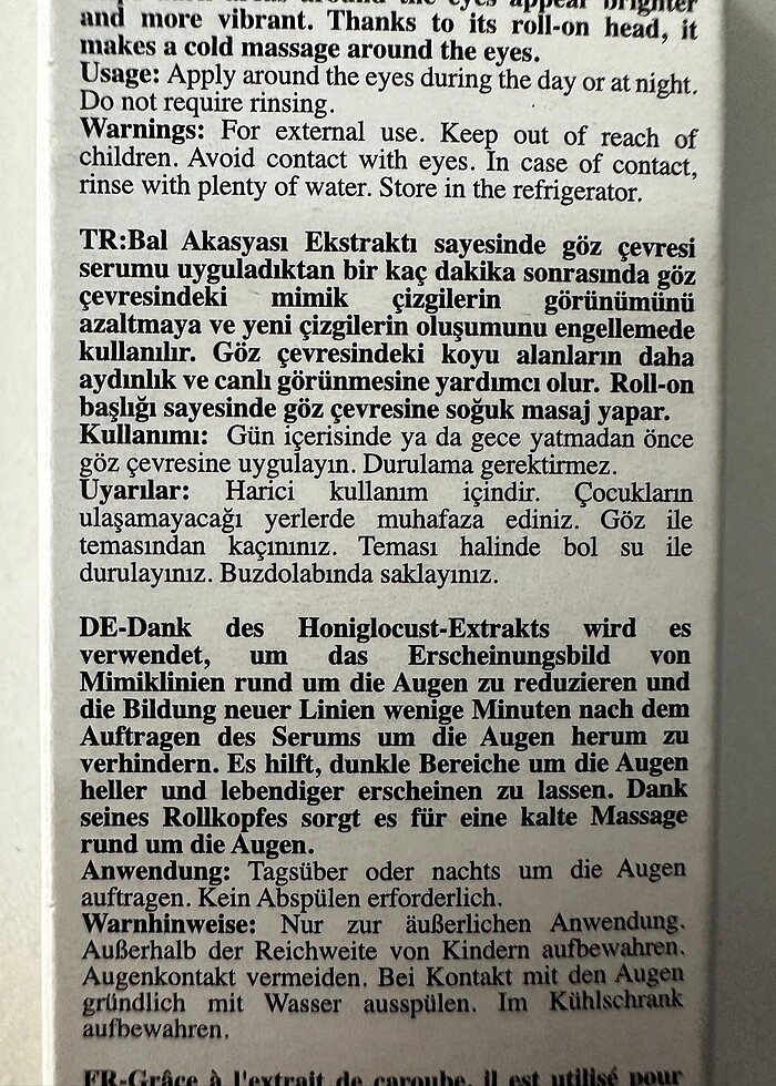 Gözaltı aydınlatıcı serum - Görsel 2