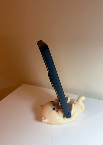 Sevimli Kedi Figürlü Telefon Tutucu - Görsel 3