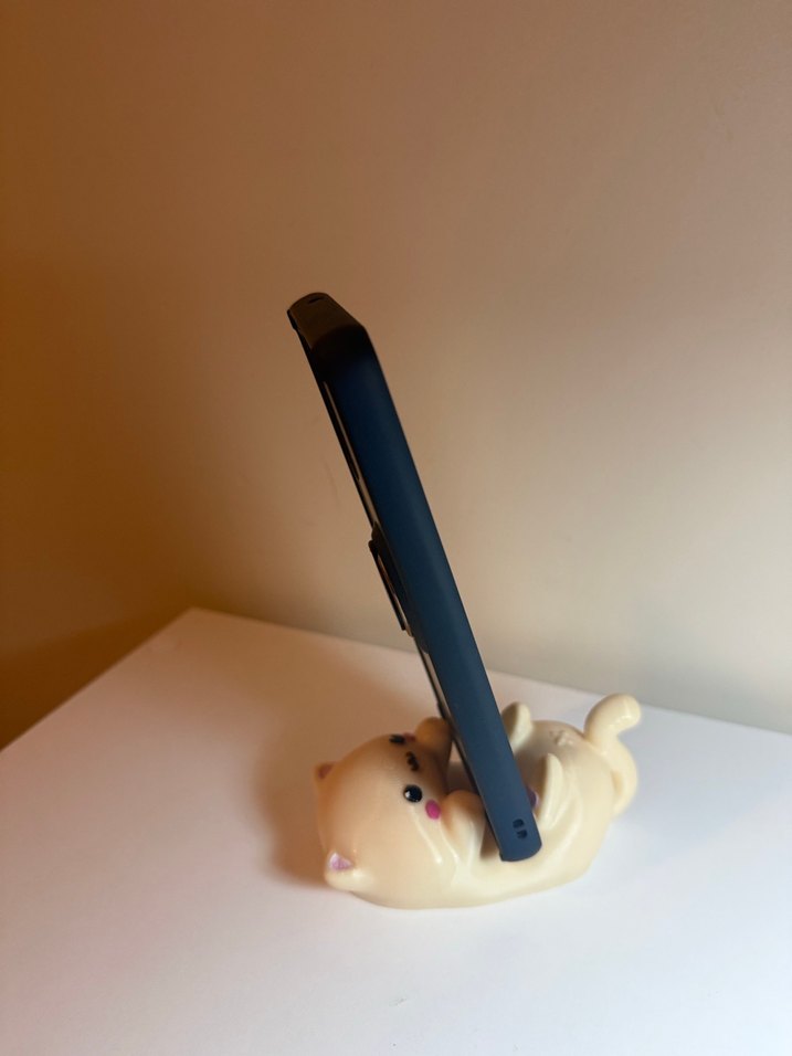 Sevimli Kedi Figürlü Telefon Tutucu - Görsel 3