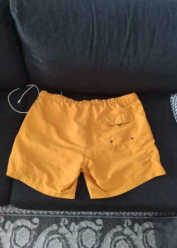 Sarı Kemerli Erkek Mini Şort - Görsel 2