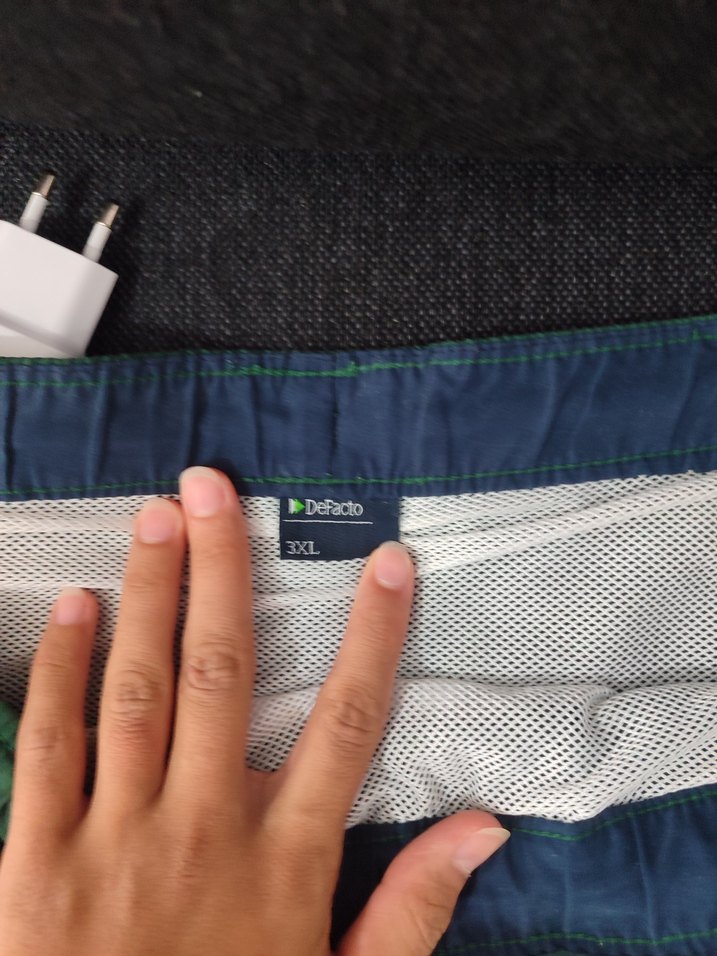 Erkek Haki Midi Yüzme Şortu - Görsel 2