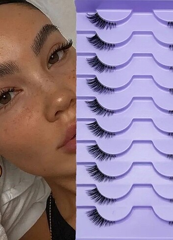 10 adet takma kirpik - Görsel 2