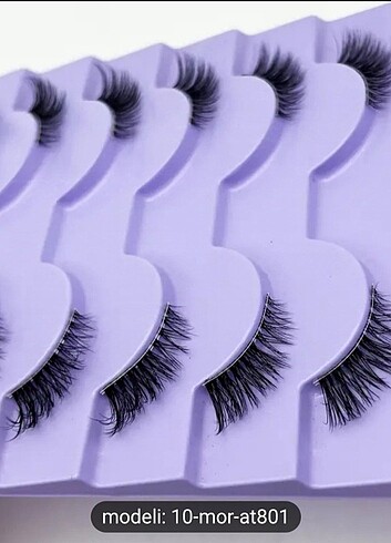 10 adet takma kirpik - Görsel 4