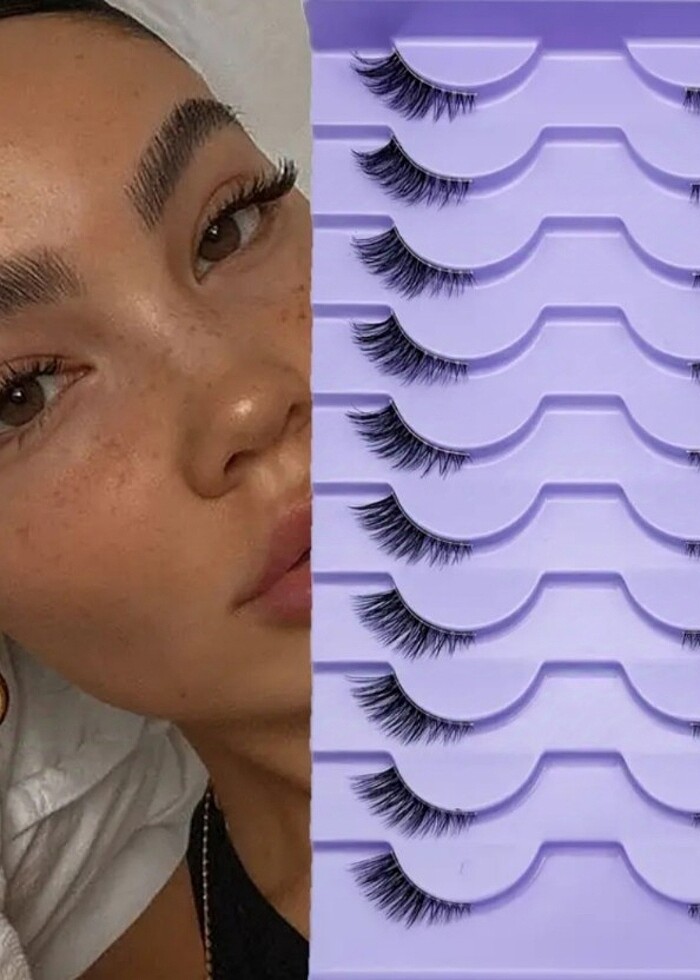 10 adet takma kirpik  - Görsel 2