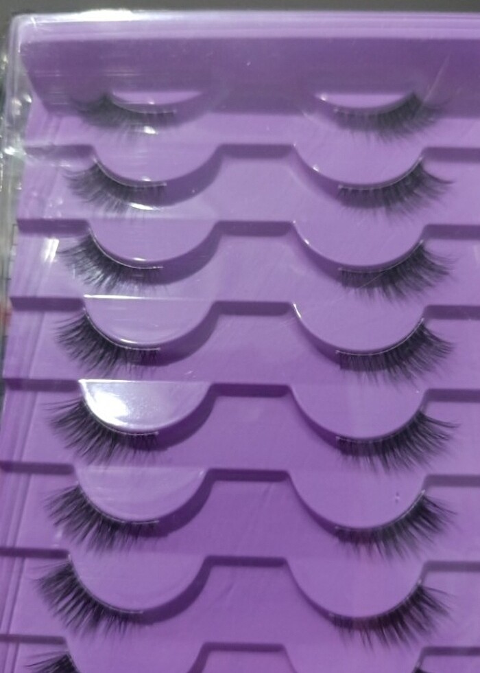 10 adet takma kirpik  - Görsel 5