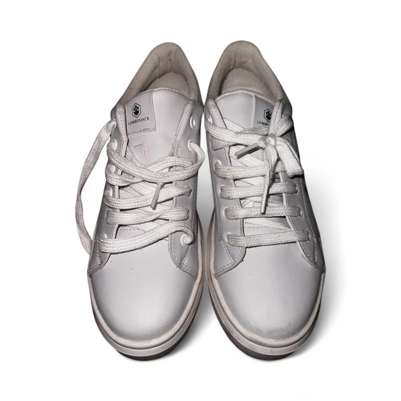 Gri Topuklu Beyaz Kadın Sneakers - Görsel 2