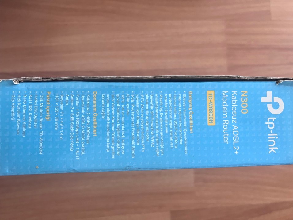 TP-Link N300 Kablosuz Modem Router Mavi - Görsel 2