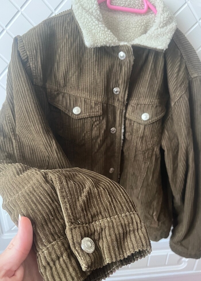 Topshop kürklü fitilli mont - Görsel 3