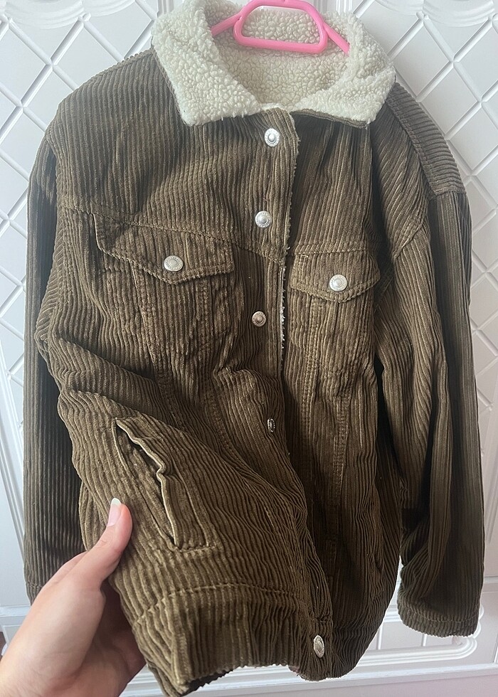 Topshop kürklü fitilli mont - Görsel 5