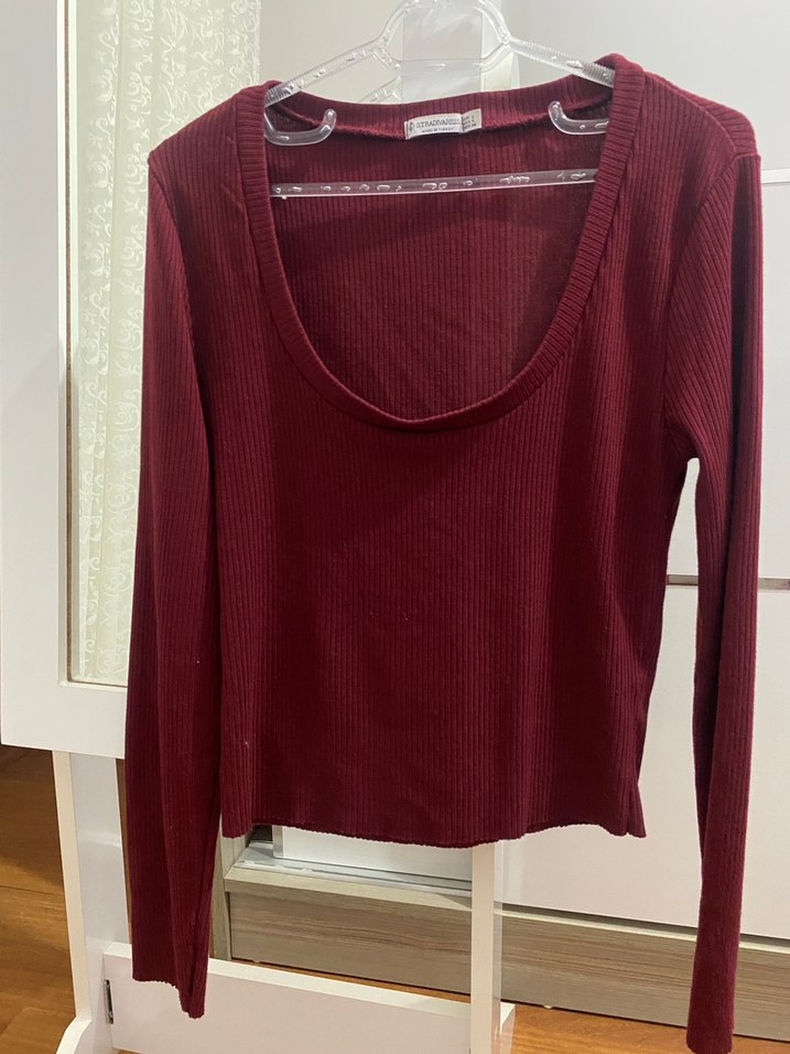 Bordo bluz - Görsel 2