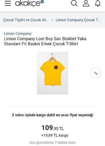LİMON ERKEK ÇOCUK T-shirt  - Görsel 7