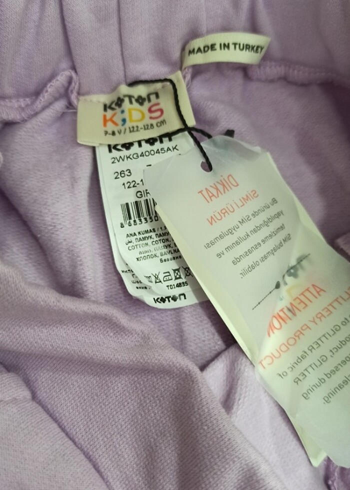 KOTON KIZ ÇOCUK EŞOFMAN ALTI  - Görsel 3