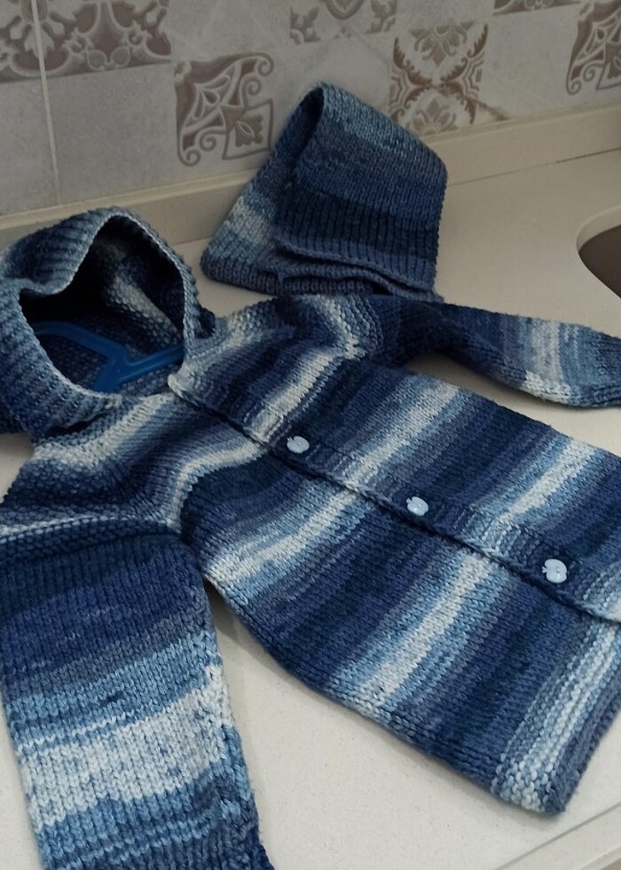 ERKEK BEBEK KAPŞONLU HIRKA  - Görsel 4