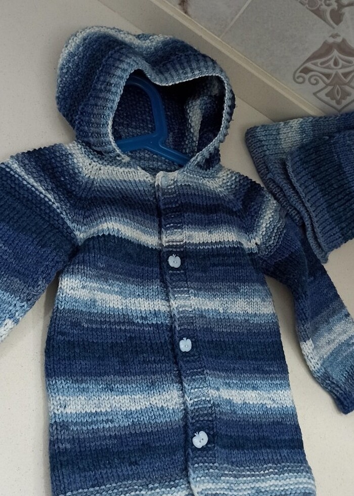 ERKEK BEBEK KAPŞONLU HIRKA  - Görsel 3