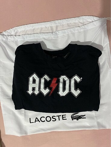 ac dc baskılı oversize sweatshirt