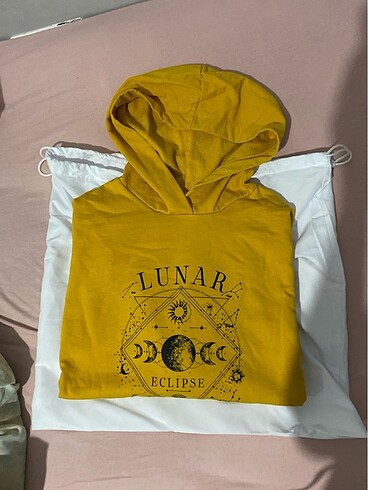 baskılı uzun sweatshirt