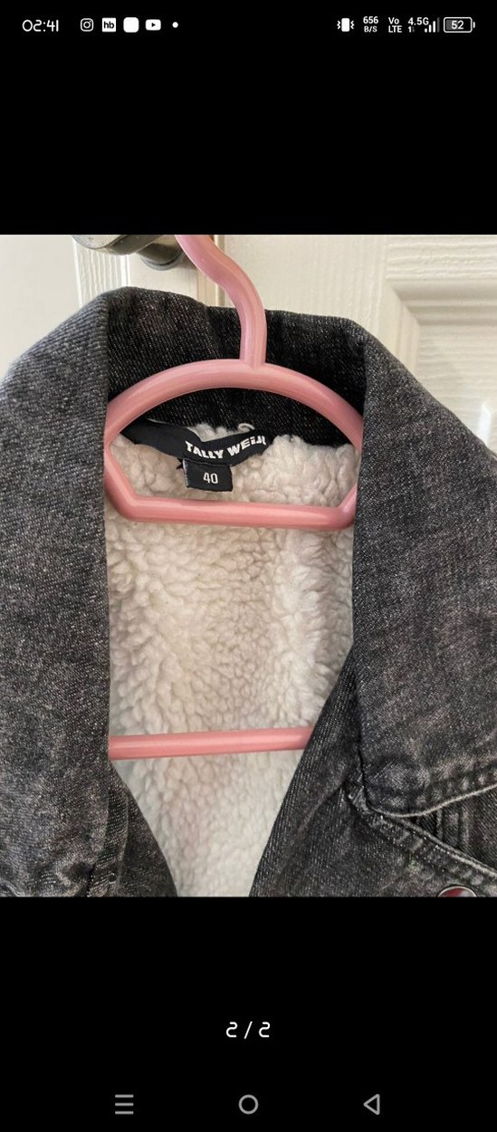 Gri Düğmeli Kolsuz Denim Ceket - Görsel 2