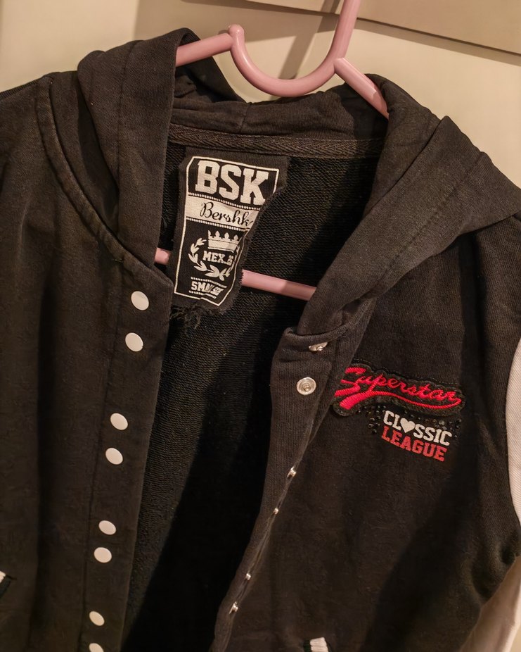 Düğmeli Siyah Beyaz Kadın Ceket - Görsel 3