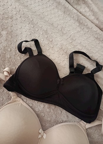 Konforlu Beyaz ve Siyah Sütyen Seti - Görsel 4