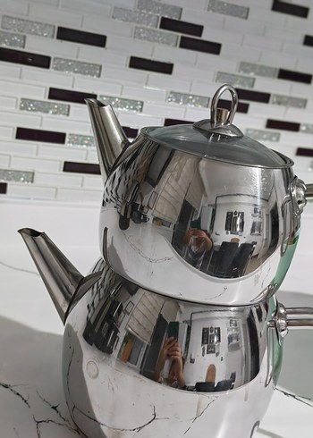 Paslanmaz Çelik Çaydanlık Seti - Görsel 2