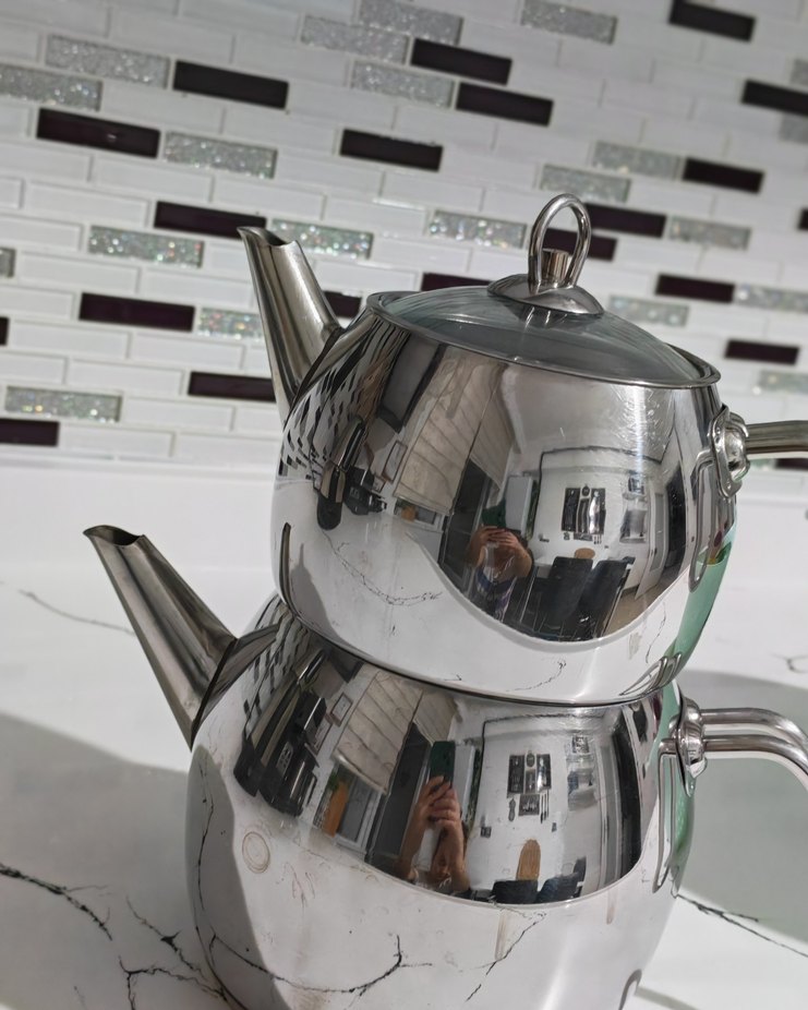 Paslanmaz Çelik Çaydanlık Seti - Görsel 2