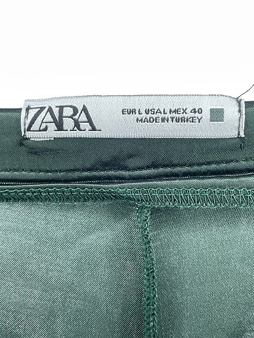 l Beden yeşil Renk Zara Düz Kesim %70 İndirimli.