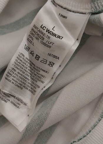 LC Waikiki LCW kadın çizgili sweat uzun kollu bluz