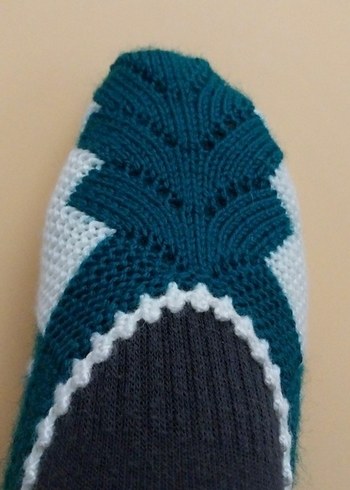 Nakışlı El işi Örgü Ev Patiği çeyizlik - Görsel 4