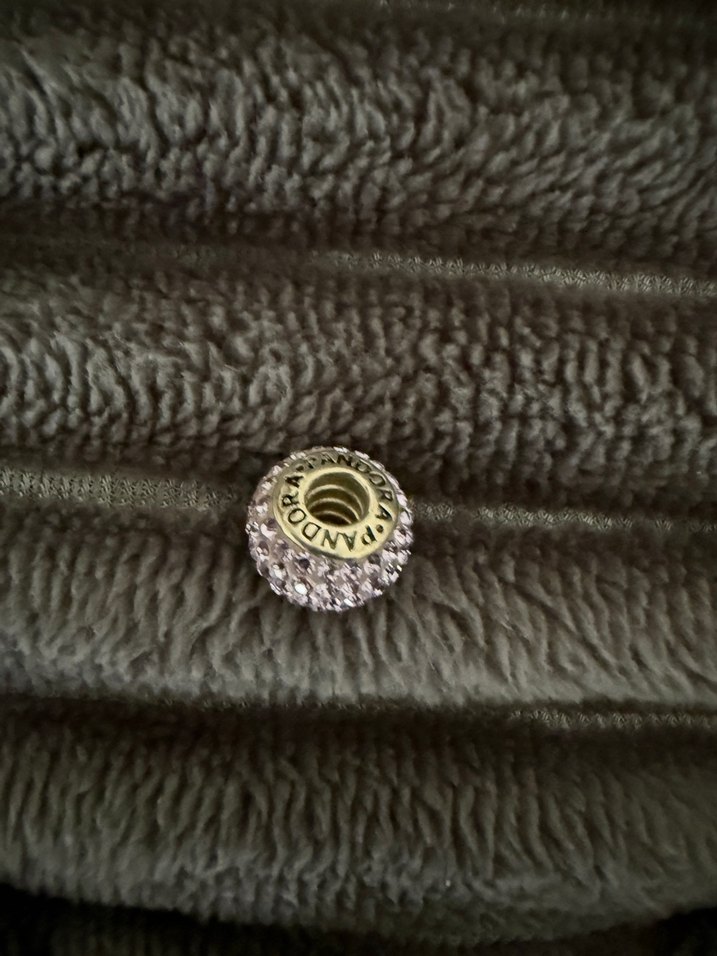 Pandora bileklik charm taşlı lila rengi - Görsel 4