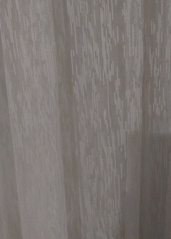 Uzun Beyaz desenli tül perde - Görsel 2