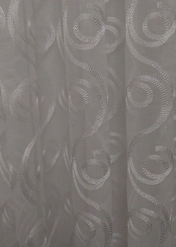 Beyaz desenli tül perde 3 metre - Görsel 2