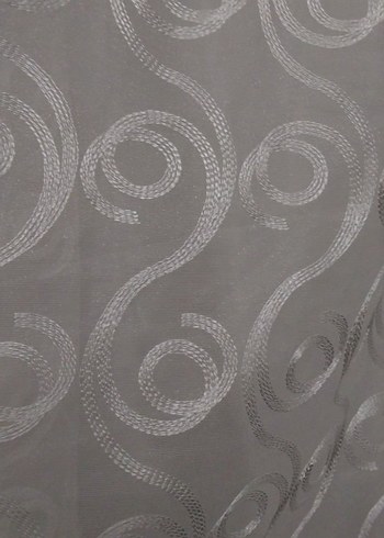 Beyaz desenli tül perde 3 metre - Görsel 5