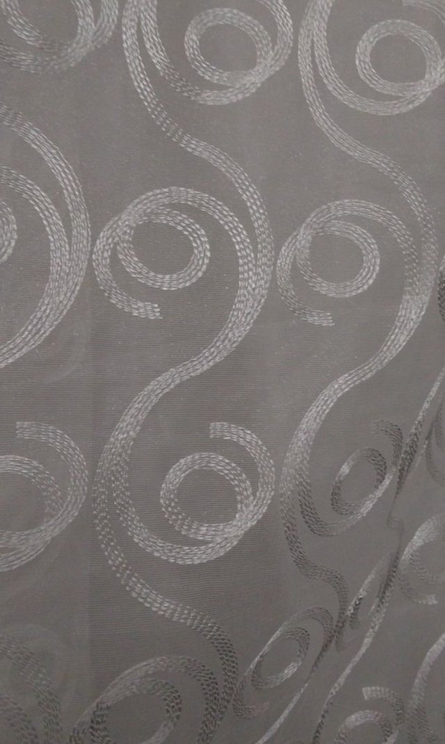Beyaz desenli tül perde 3 metre - Görsel 5