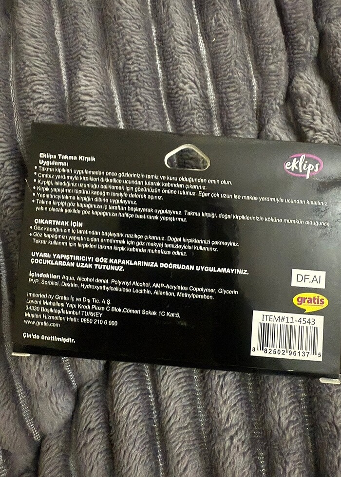 Eklips tekli takma kirpik seti - Görsel 3