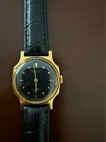 Diğer Nobea kurmalı deri kordon Rus marka saat vintage 30 yıllık