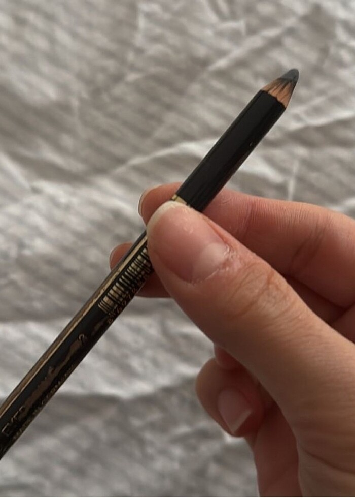 Fırçalı gri kaş kalemi kaş fırçası - Görsel 5