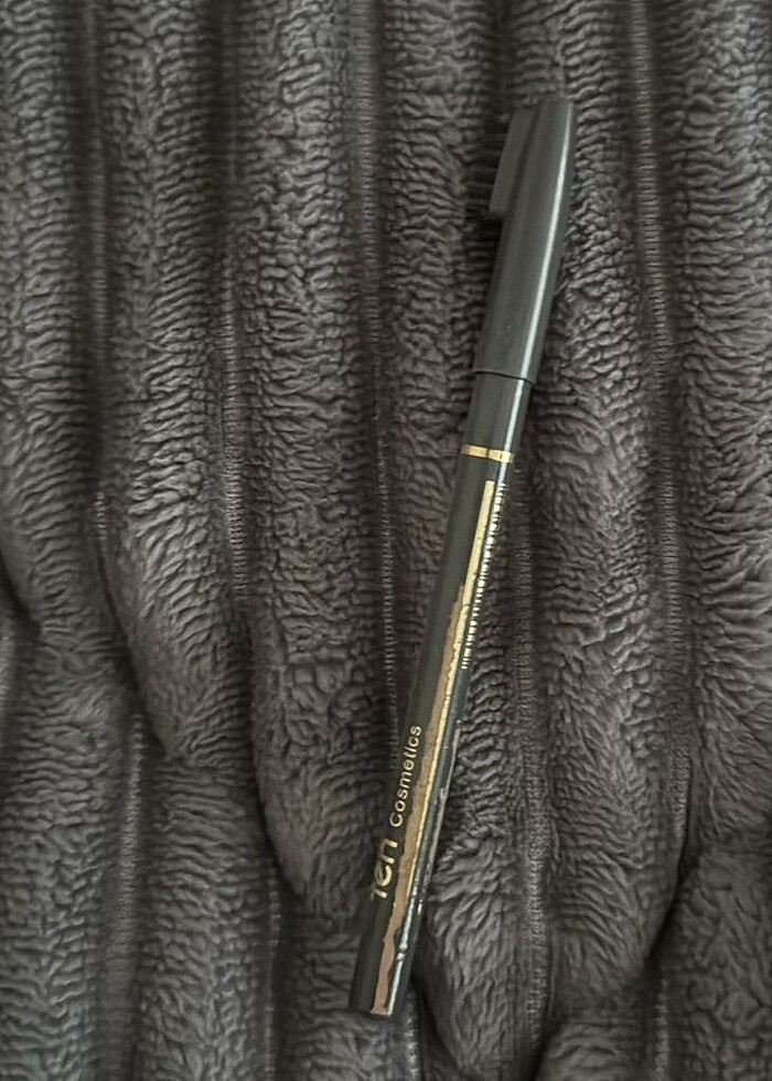 Fırçalı gri kaş kalemi kaş fırçası - Görsel 2