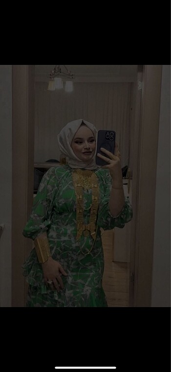 s Beden yeşil Renk Yeşil Elbise