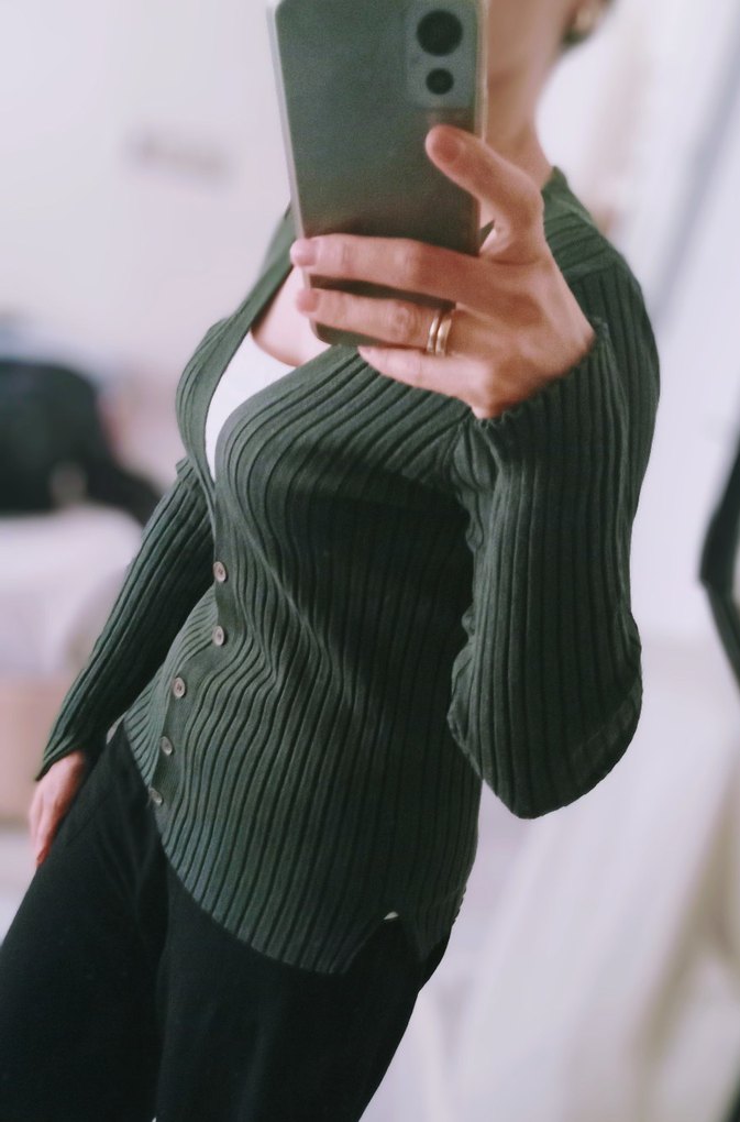 y2k ince tiriko hırka - Görsel 5