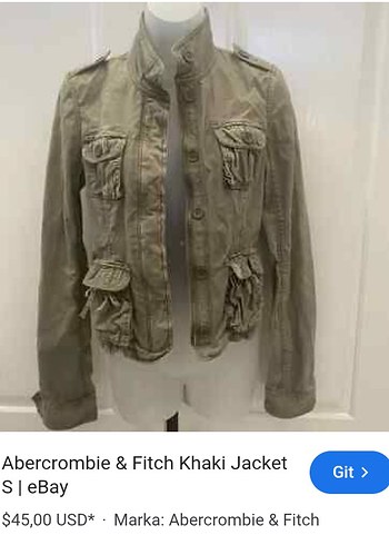 Abercrombei & Fitch caket - Görsel 9