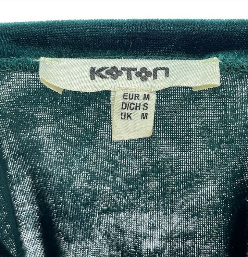 Kadın yeşil Kadife Bluz - Görsel 2